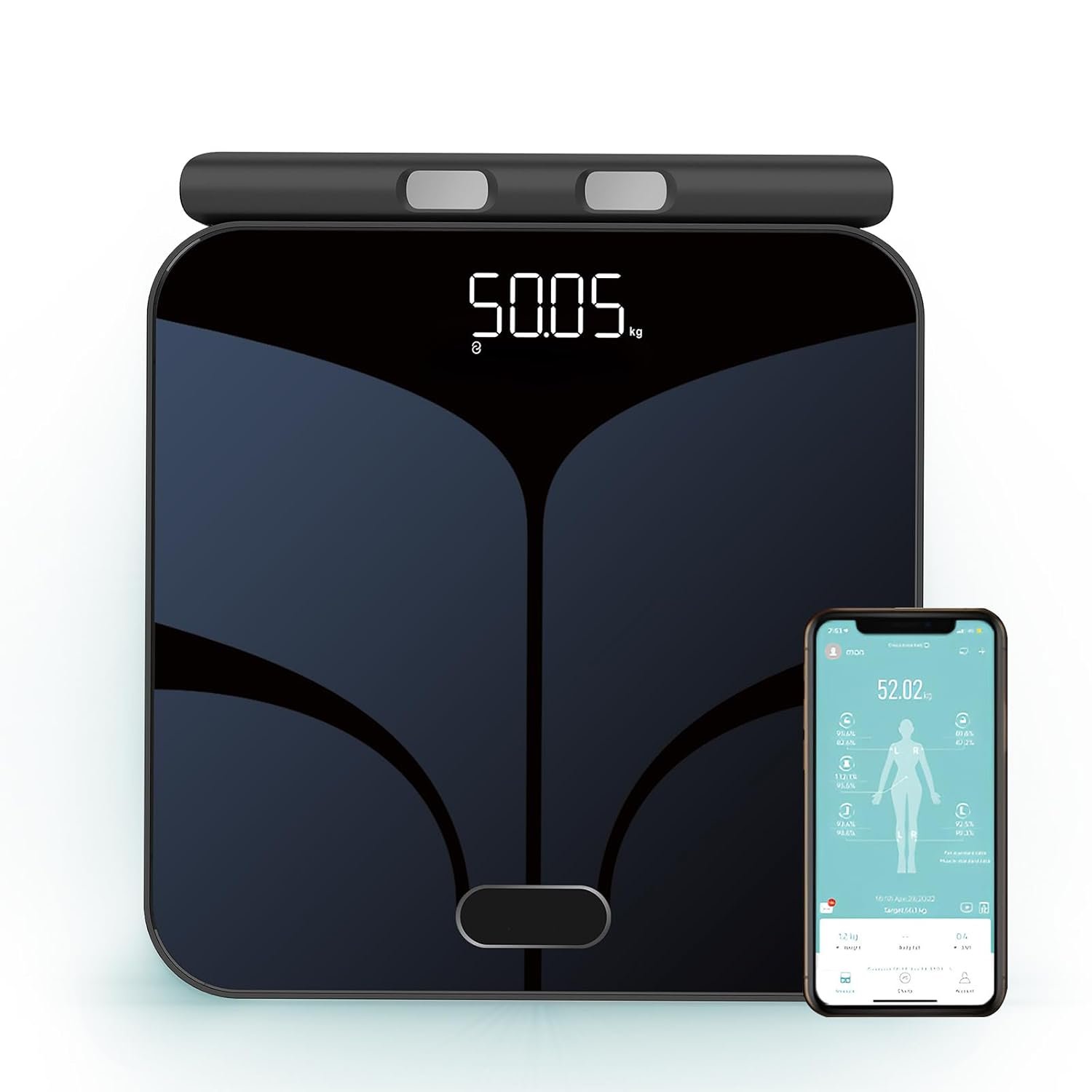 Fitdays Smart Scale for Body Weight and Fat Percentage FSA&HSA Eligible, 8-Electrode Digital Bathroom Scale with BMI, Body Fat & Muscle Mass to 28 Body Composition and Printable Body Analysis Report