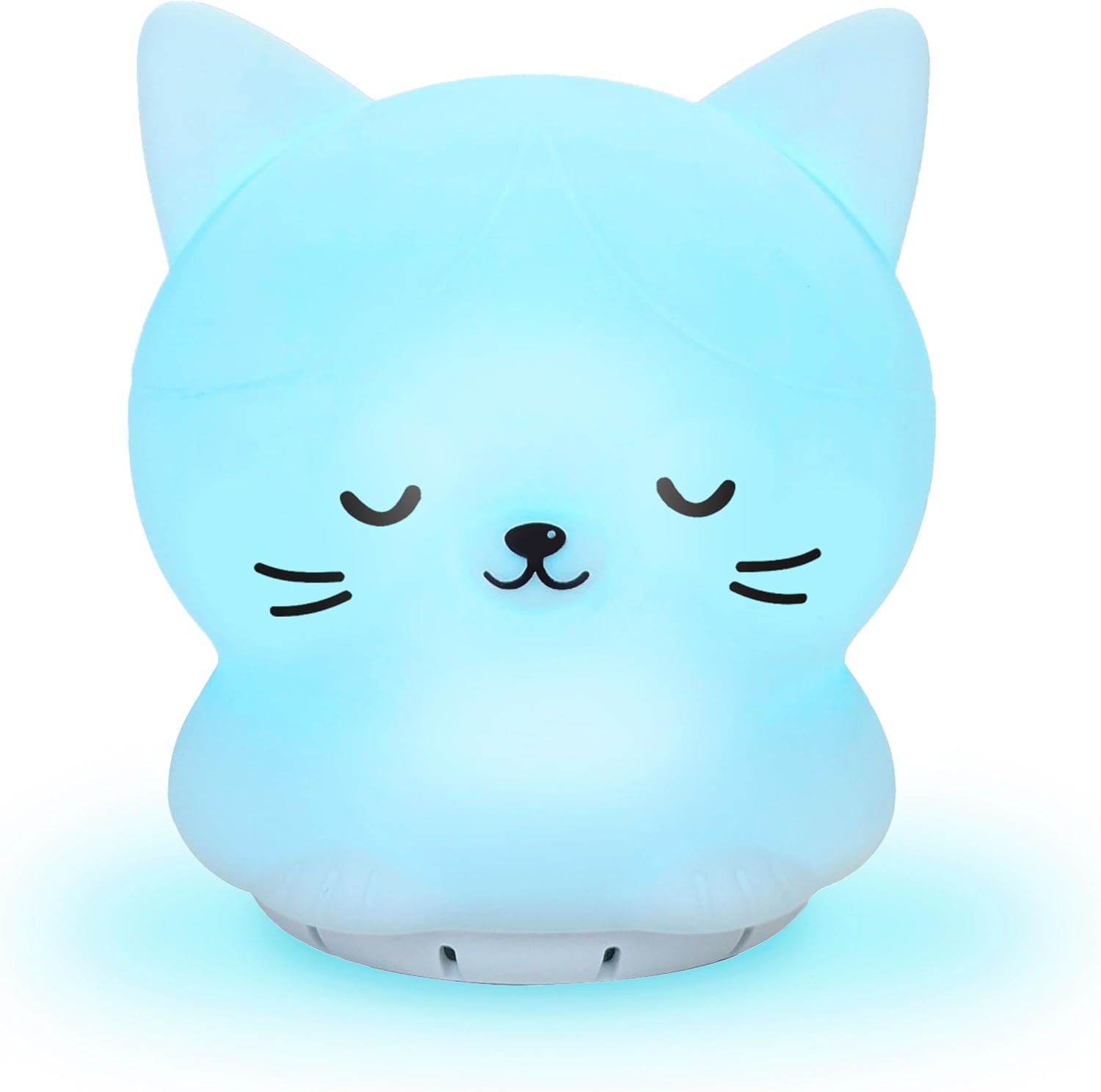 Mindfulness 'Breathing Kitty' | 4-7-8 Guided Visual Meditation Breathing Light | 3 in 1 Device with Night Light & Noise Machine for ADHD Anxiety Stress Relief Sleep - Gift for Kids Adult Women Men